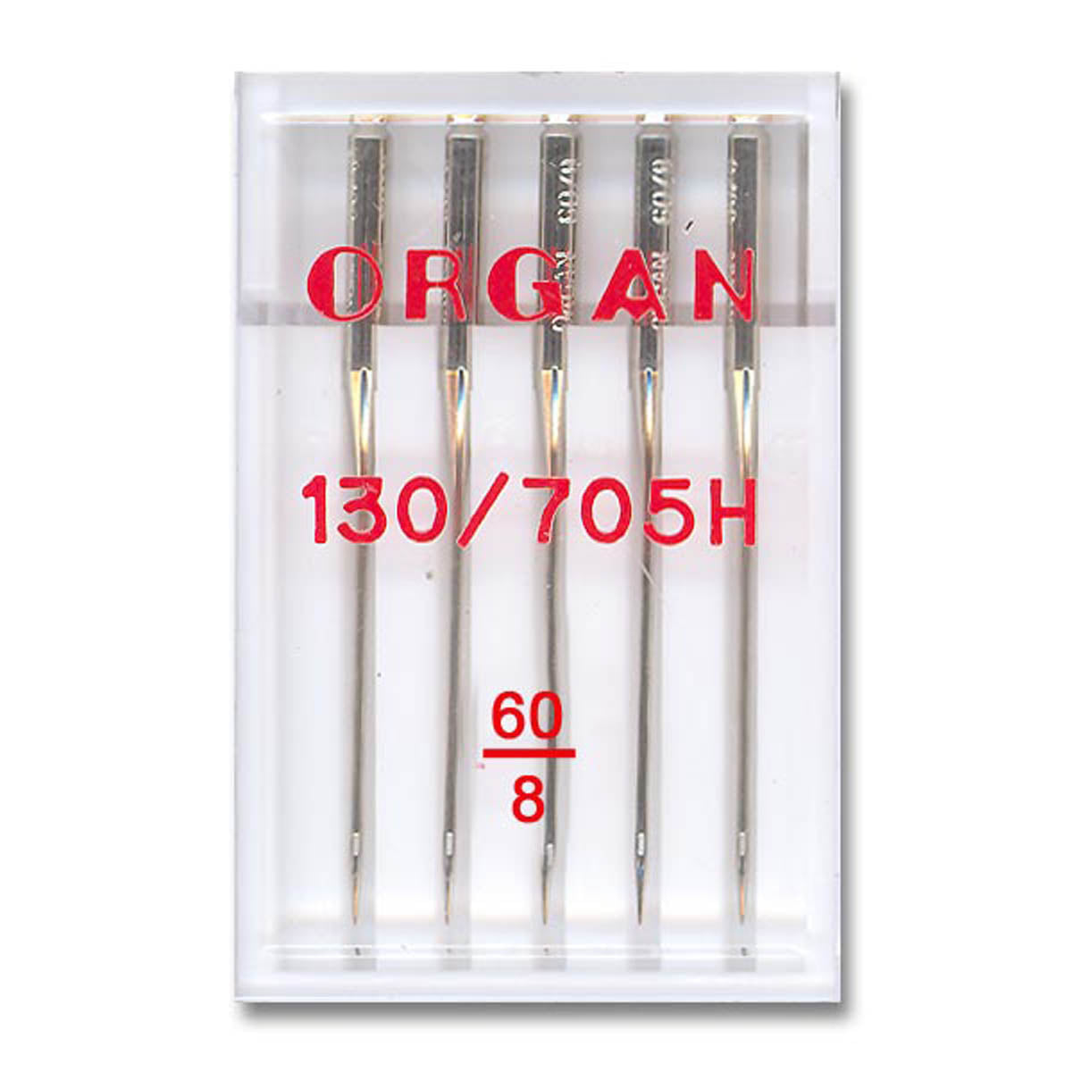 Set of 5 needles - flat heel - size of your choice - domestic sewing machine - Organ brand